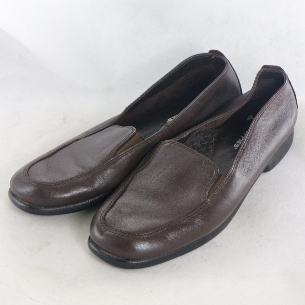 HUSH PUPPIES HEAVEN Leather Slip On Loafers Sz 7 N - Picture 2 of 8